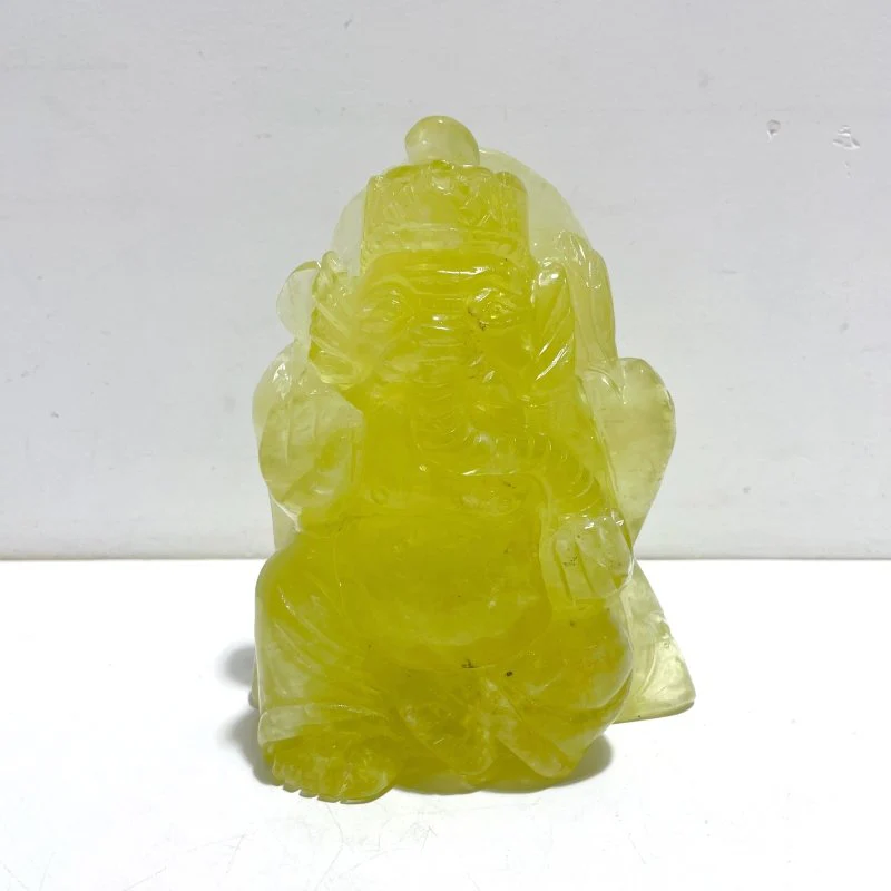 Beautiful Citrine Ganesha Carving