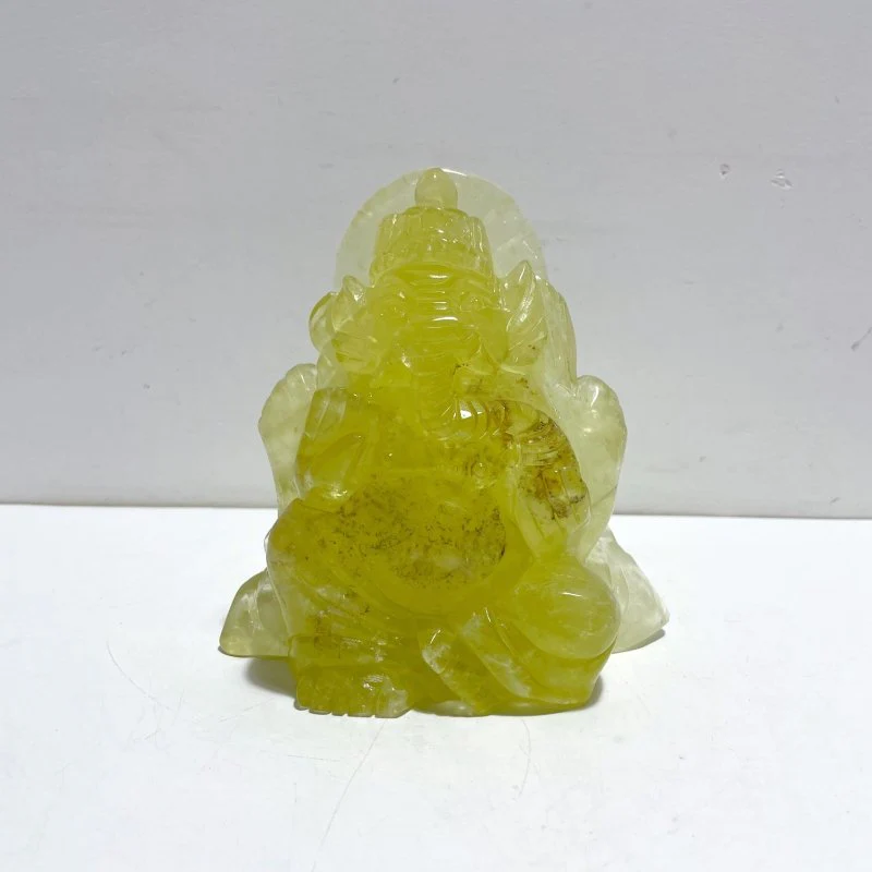 Beautiful Citrine Ganesha Carving