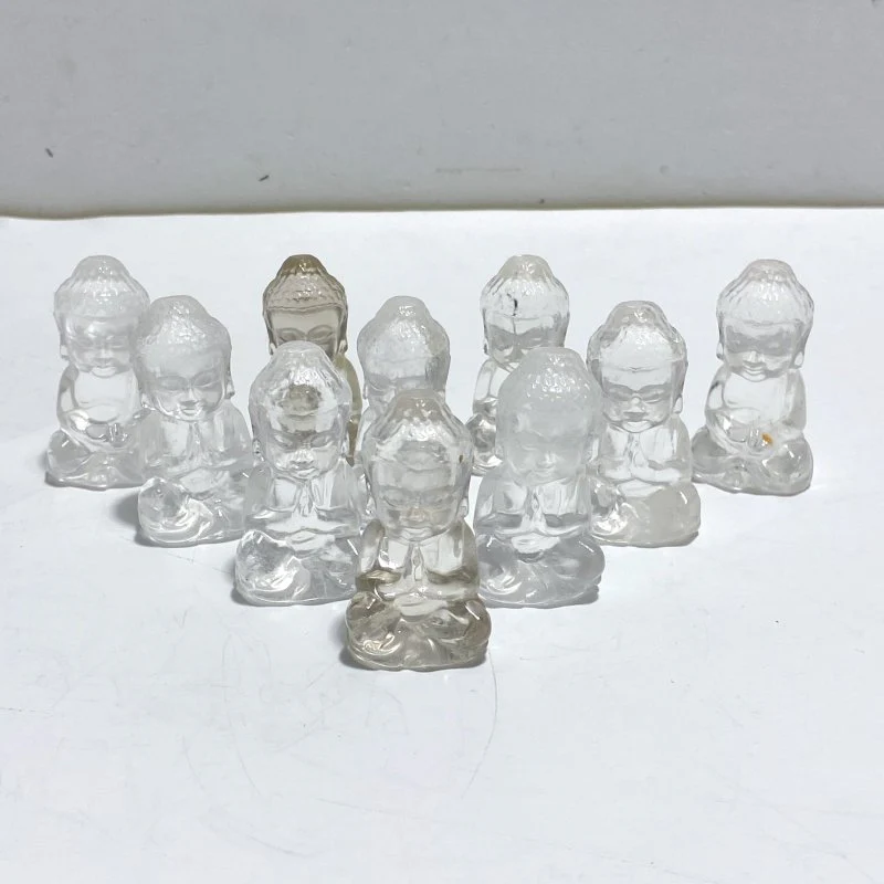 Beautiful Clear Quartz Buddha Carving Wholesale - Image 4