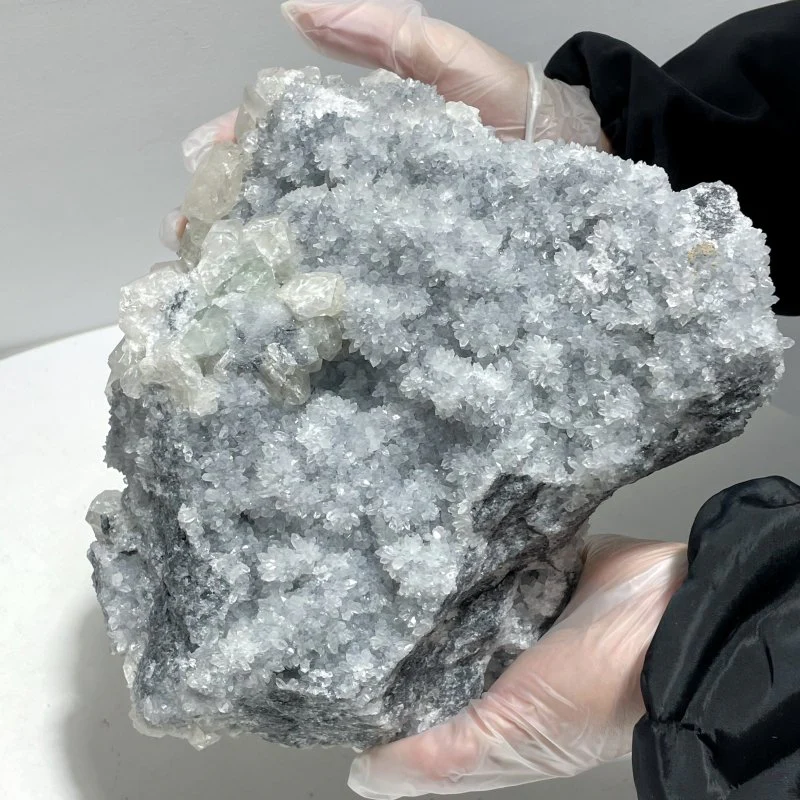 Beautiful Clear Quartz Mixed Apophyllite Mineral Specimen - Image 3