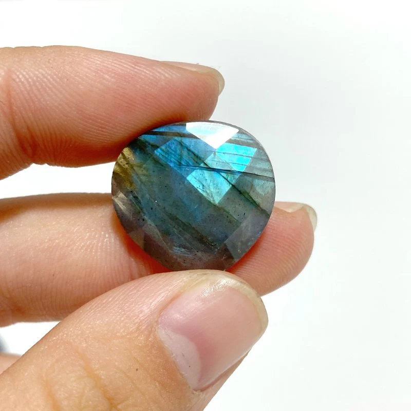Beautiful Cut Faceted Labradorite Heart Shape DIY Pendants Wholesale - Image 4