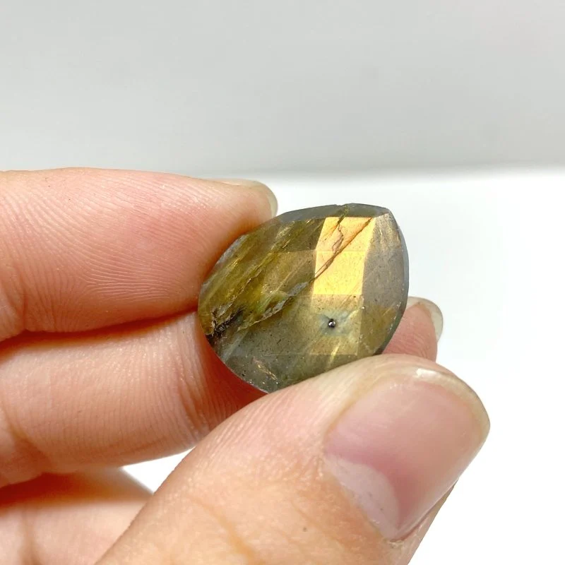 Beautiful Cut Faceted Labradorite Heart Shape DIY Pendants Wholesale - Image 5