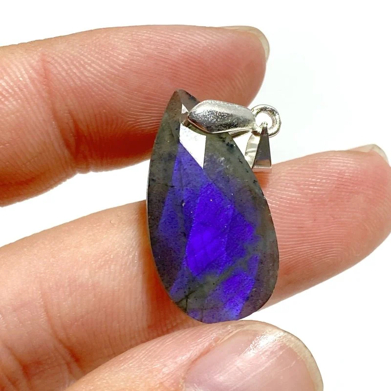 Beautiful Cut Faceted Labradorite Waterdrop Pendants Wholesale - Image 5