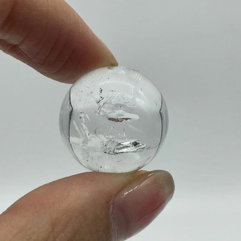 Beautiful Enhydro Quartz Sphere With Moving Bubble