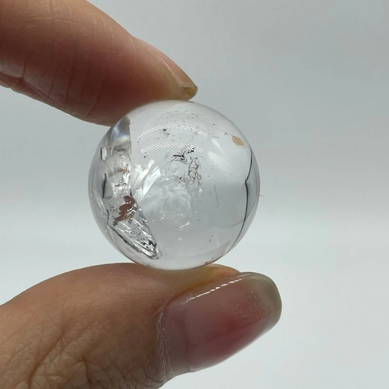 Beautiful Enhydro Quartz Sphere With Moving Bubble - Image 3
