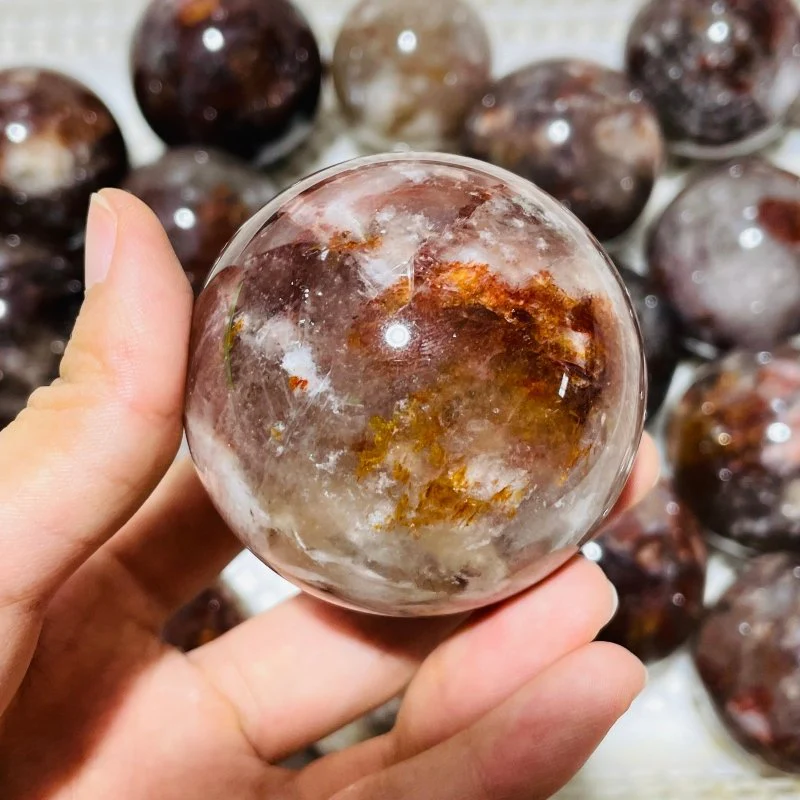 26 Pieces Beautiful Fire Quartz Spheres - Image 2
