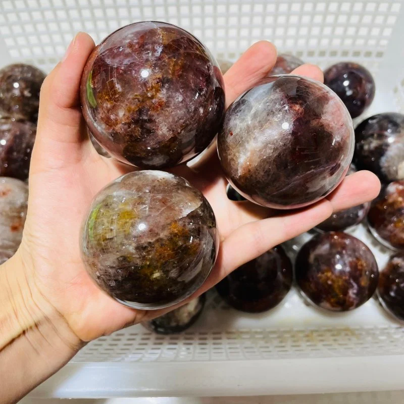 26 Pieces Beautiful Fire Quartz Spheres - Image 3