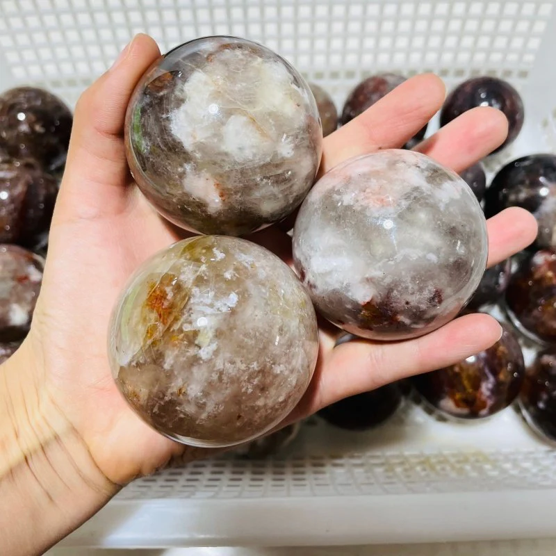 26 Pieces Beautiful Fire Quartz Spheres - Image 4