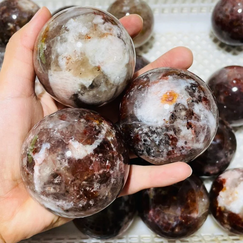26 Pieces Beautiful Fire Quartz Spheres - Image 5