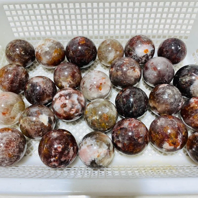 26 Pieces Beautiful Fire Quartz Spheres - Image 7