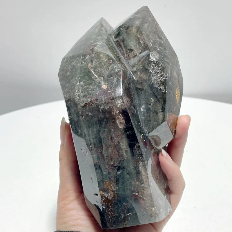 Beautiful Garden Quartz Tower Double Points