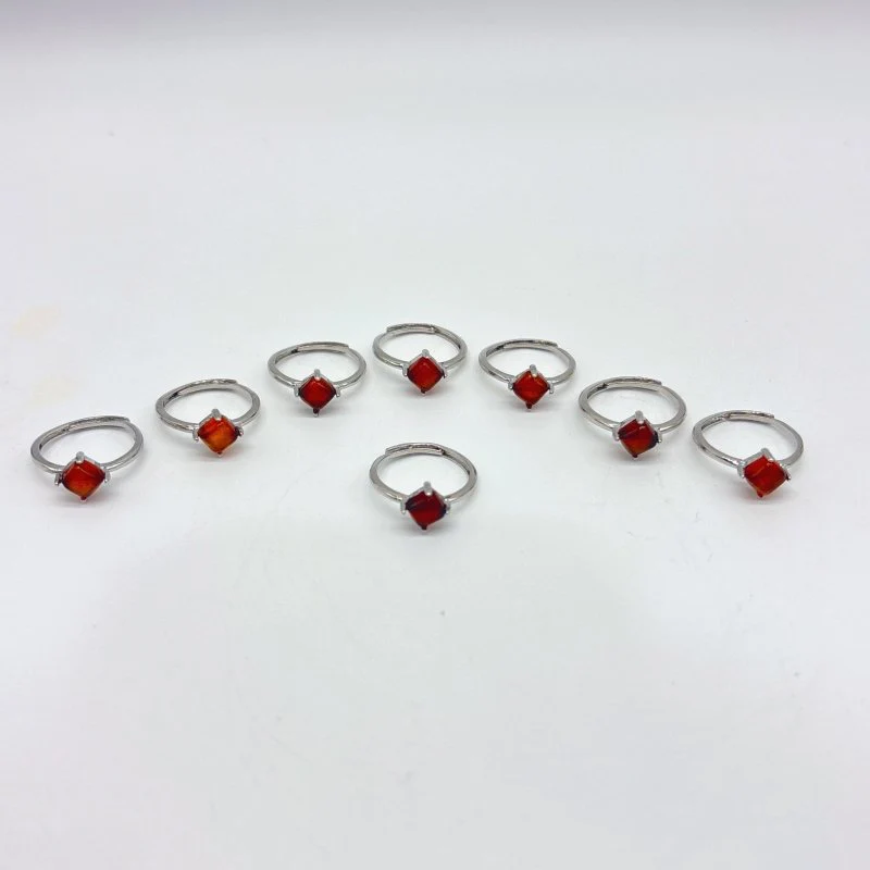 Beautiful Garnet Rhombus Ring Wholesale