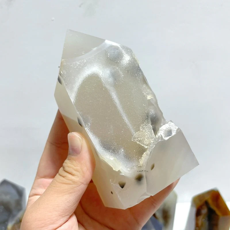 19 Pieces Beautiful Geode Druzy Agate Four-sided Tower Point - Image 3
