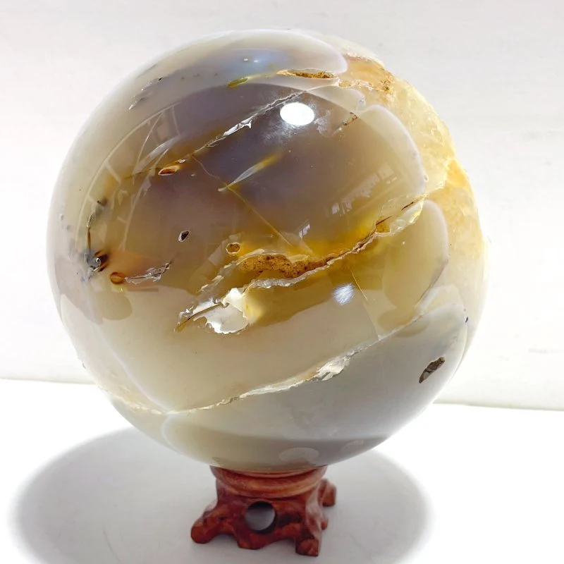 2 Pieces Beautiful Geode Agate Spheres - Image 2