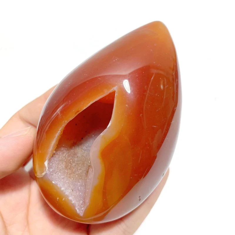 18 Pieces Beautiful Geode Druzy Carnelian - Image 3