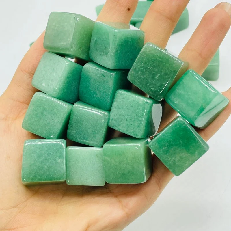 Beautiful Green Aventurine Cube Tumbled Wholesale - Image 2