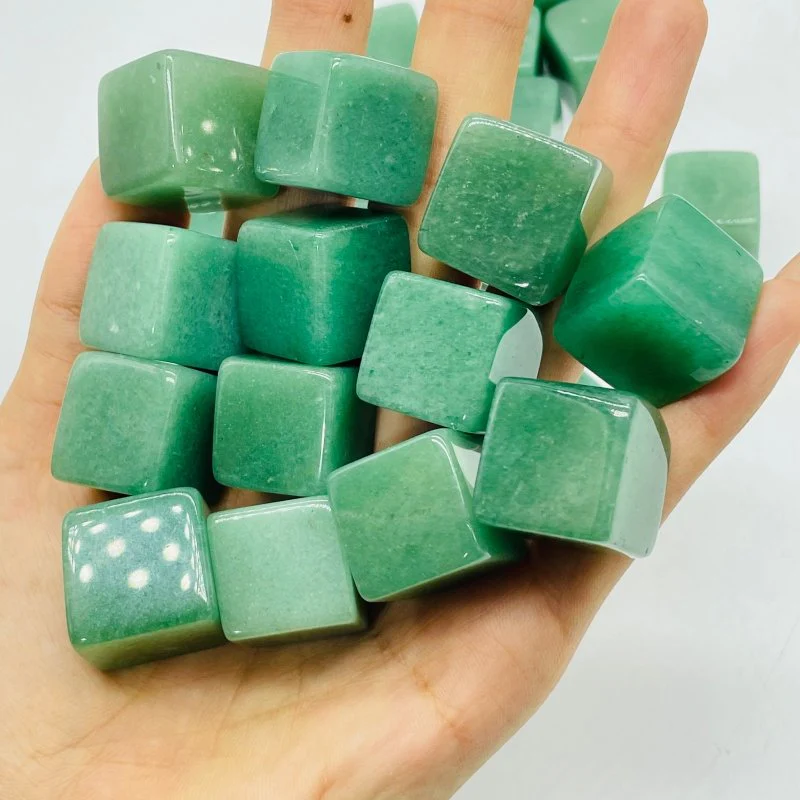 Beautiful Green Aventurine Cube Tumbled Wholesale - Image 3
