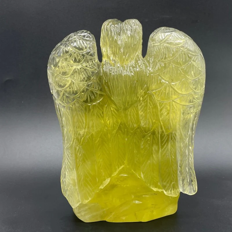 Beautiful Large Citrine Angel Goddess Carving - Image 4