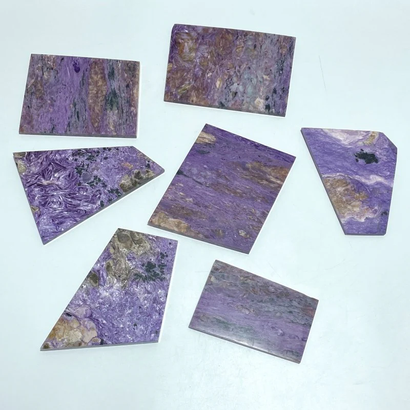 7 Pieces Beautiful High Quality Charoite Slab