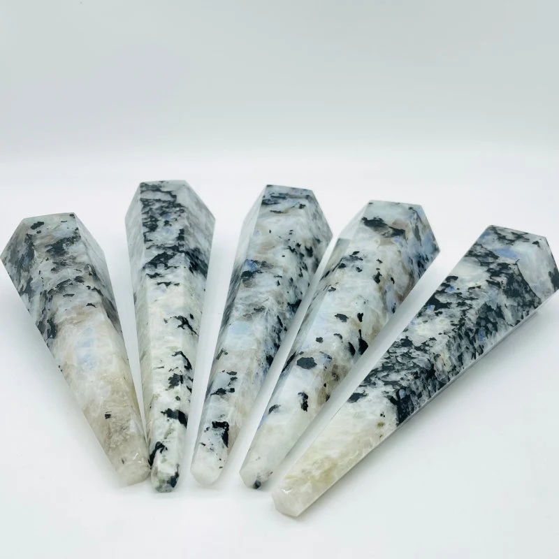 Beautiful India Moonstone Large Point Magic Wand Scepter Wholesale - Image 2