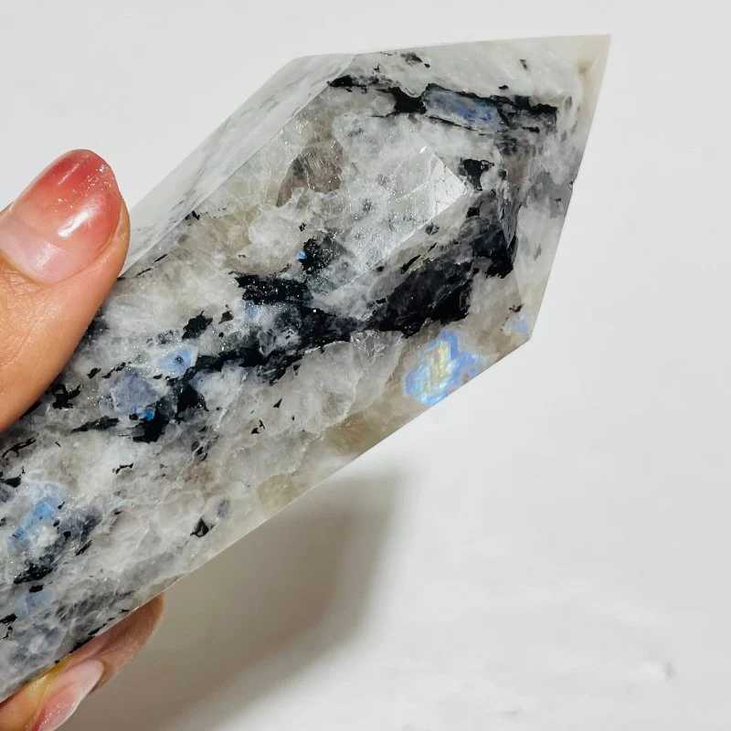 Beautiful India Moonstone Large Point Magic Wand Scepter Wholesale - Image 4