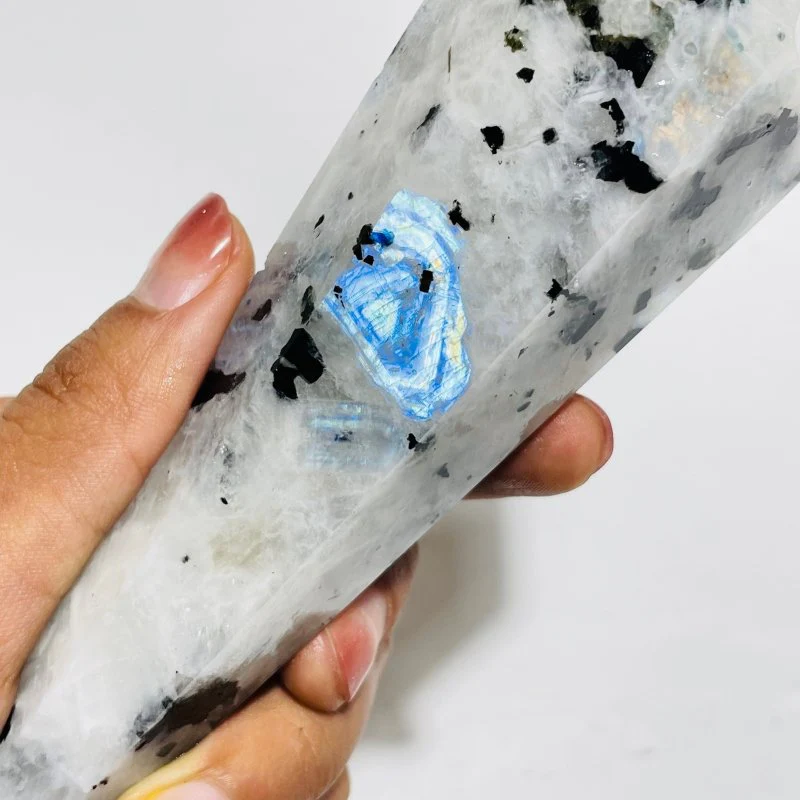Beautiful India Moonstone Large Point Magic Wand Scepter Wholesale - Image 5