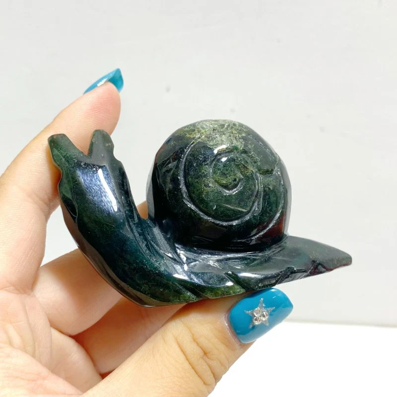 Beautiful Large Ocean Jasper Snails Carving Wholesale - Image 6