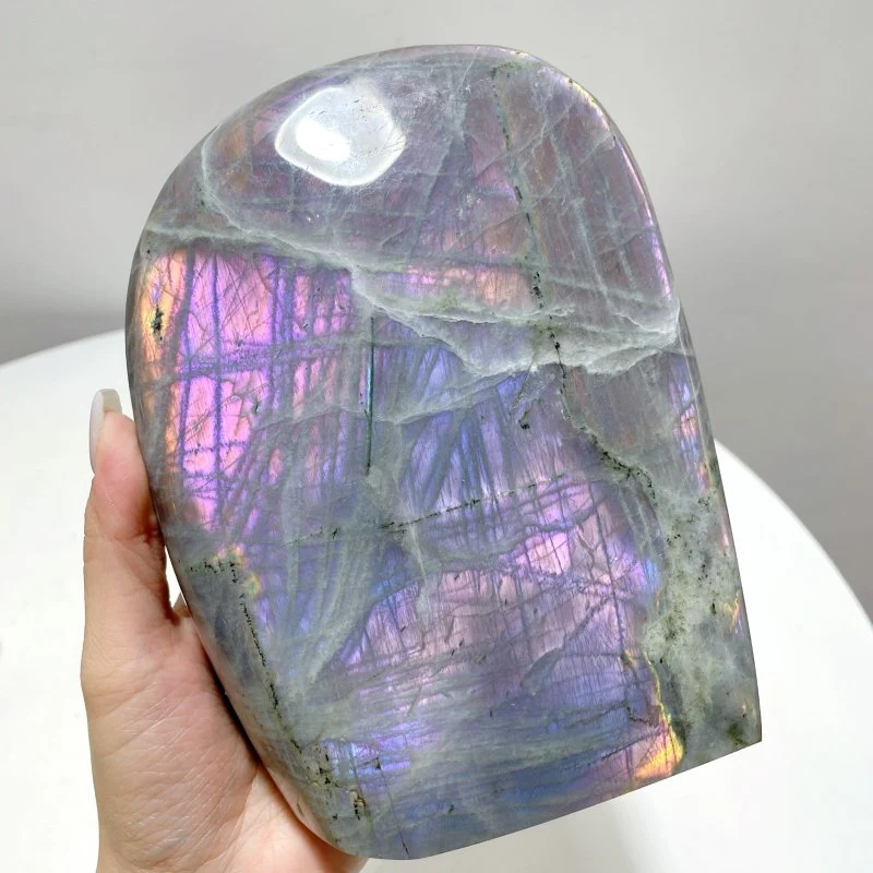 8 Pieces Beautiful Large Purple Labradorite Free Form - Image 2