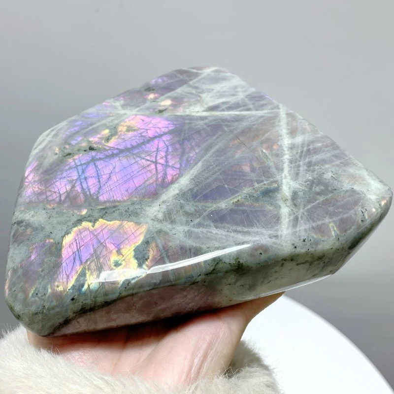 8 Pieces Beautiful Large Purple Labradorite Free Form - Image 7