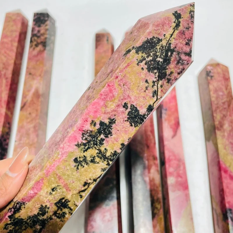 7 Pieces Beautiful Large Red Rhodonite Tower - Image 2