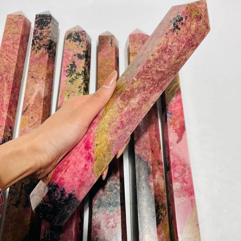 7 Pieces Beautiful Large Red Rhodonite Tower - Image 3