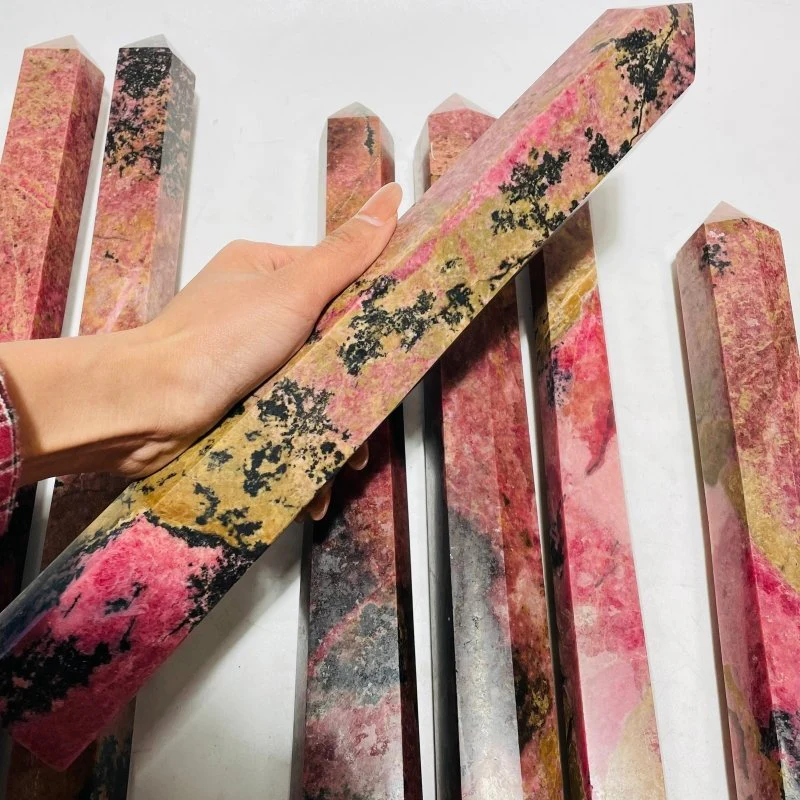 7 Pieces Beautiful Large Red Rhodonite Tower - Image 4