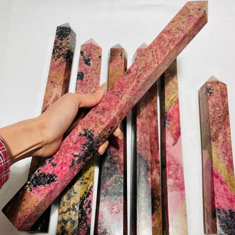 7 Pieces Beautiful Large Red Rhodonite Tower - Image 5