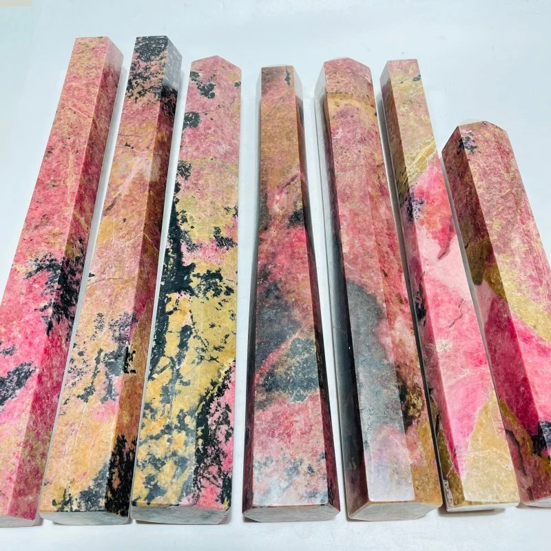 7 Pieces Beautiful Large Red Rhodonite Tower - Image 6