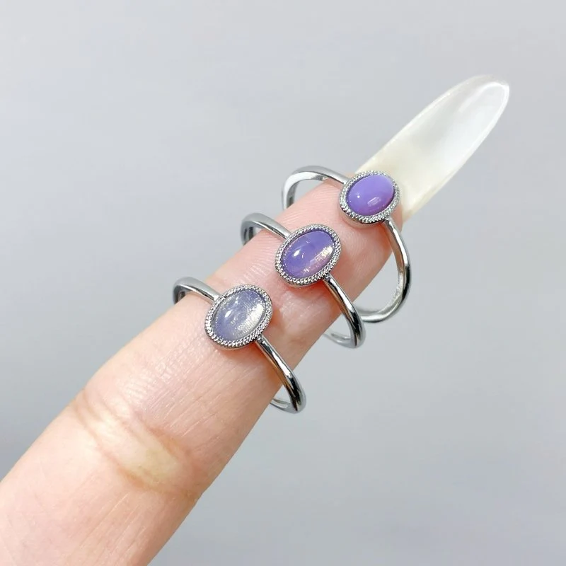 Beautiful Lavender Quartz Scorolite Ring Wholesale