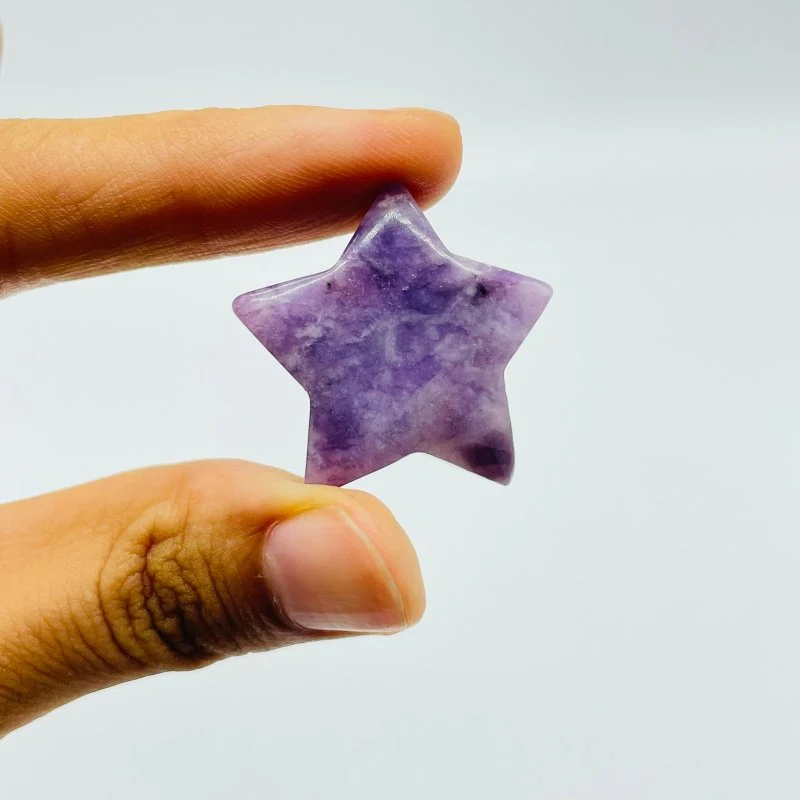 Beautiful Lepidolite Star Carving Wholesale - Image 2