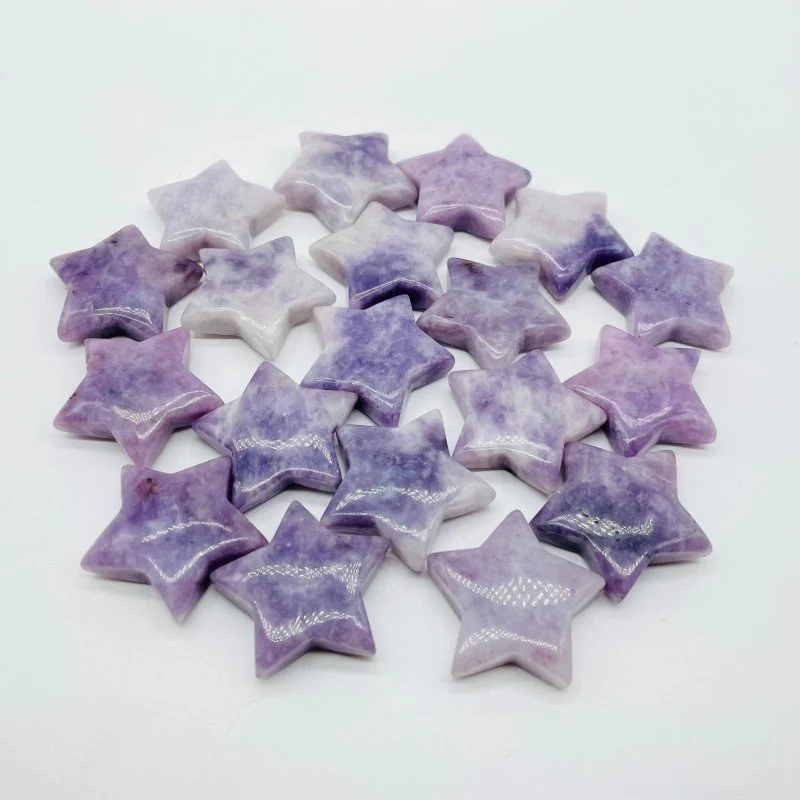 Beautiful Lepidolite Star Carving Wholesale - Image 4