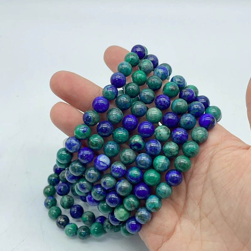 Beautiful Malachite Mixed Lapis Lazuli Bracelet Wholesale - Image 2