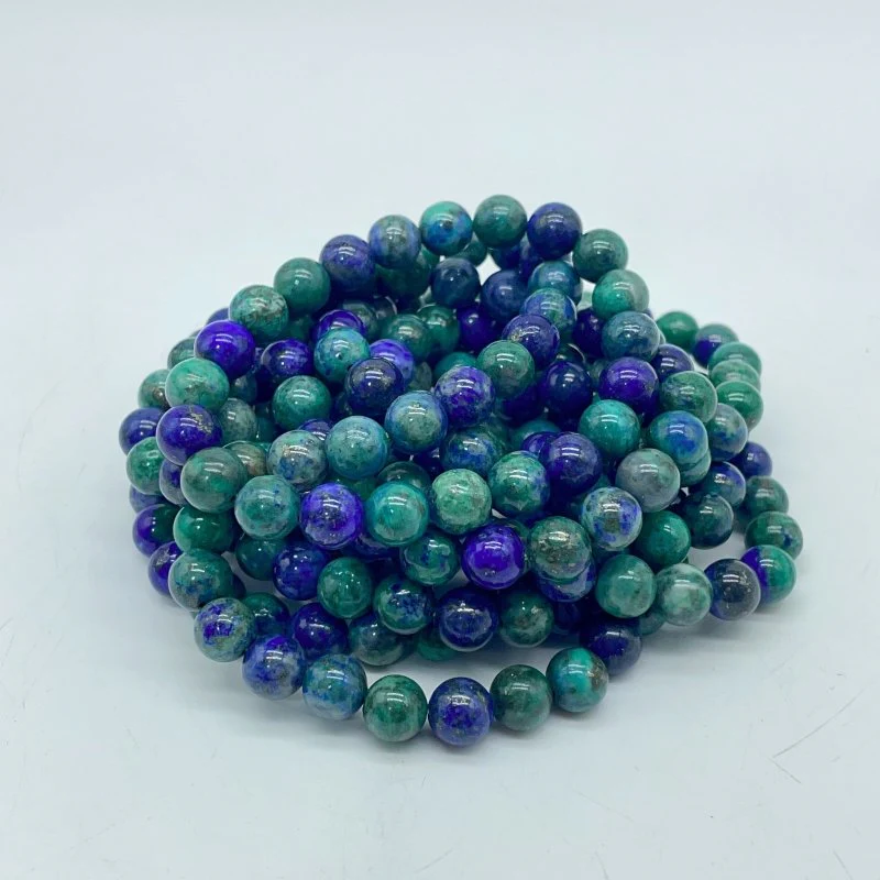 Beautiful Malachite Mixed Lapis Lazuli Bracelet Wholesale - Image 3
