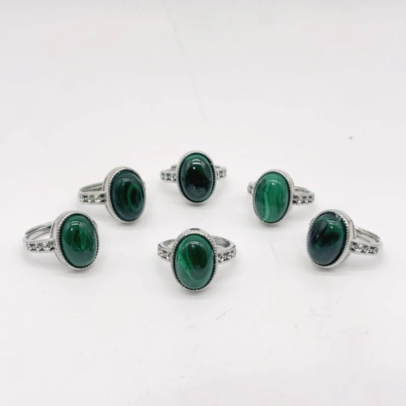 Natural Malachite Ring Crystal Wholesale - Image 2