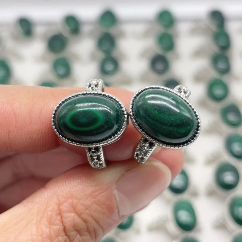 Natural Malachite Ring Crystal Wholesale - Image 4