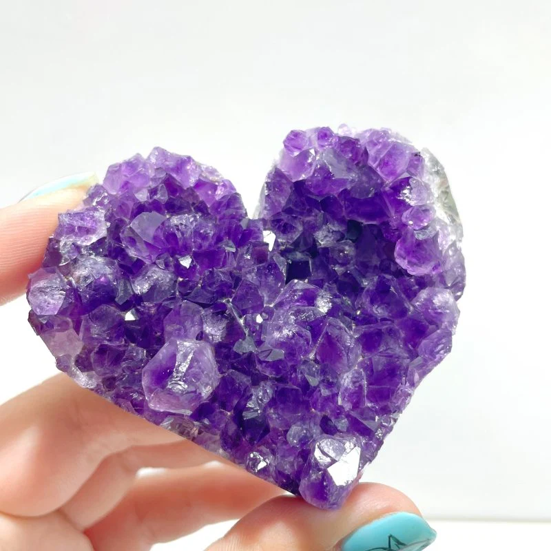 29 Pieces Beautiful Amethyst Cluster Heart - Image 2
