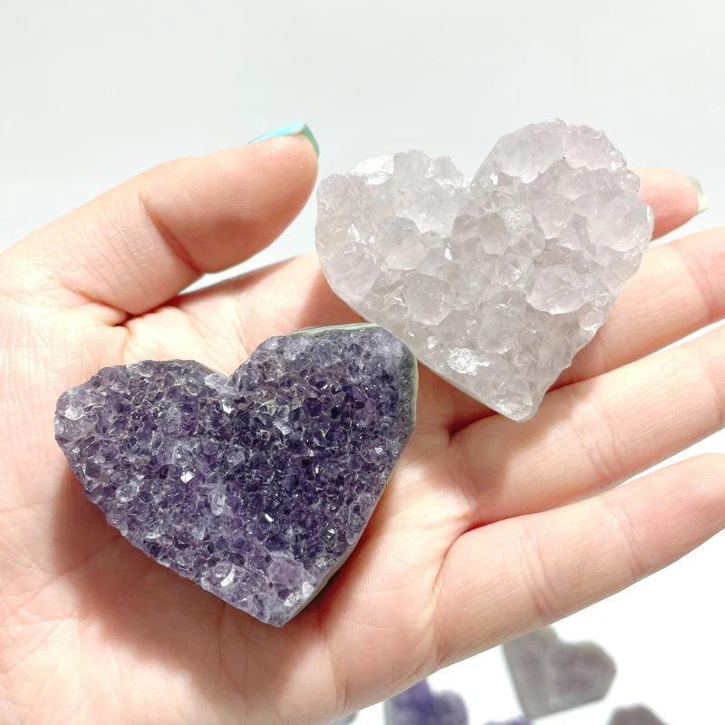 29 Pieces Beautiful Amethyst Cluster Heart - Image 8