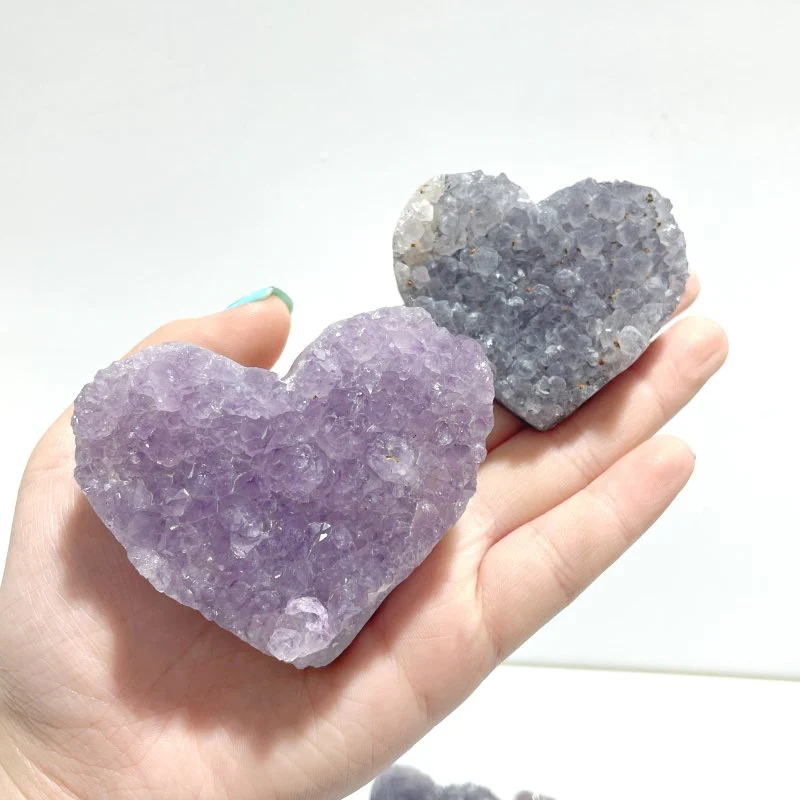 29 Pieces Beautiful Amethyst Cluster Heart - Image 9
