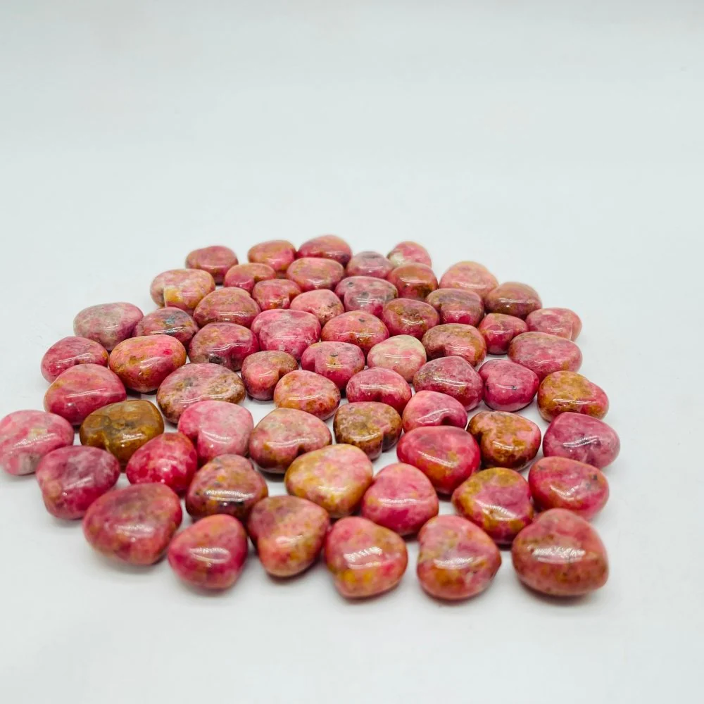 Beautiful Mini Rhodonite Heart DIY Pendant Wholesale - Image 2