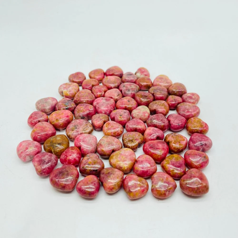 Beautiful Mini Rhodonite Heart DIY Pendant Wholesale - Image 4