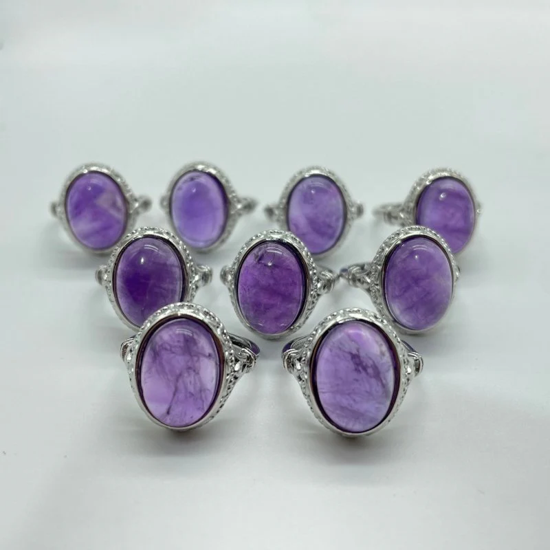 Beautiful Natural Amethyst Ring Wholesale - Image 5