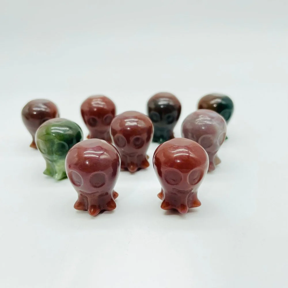 Beautiful Ocean Jasper Octopus Carving Wholesale - Image 4