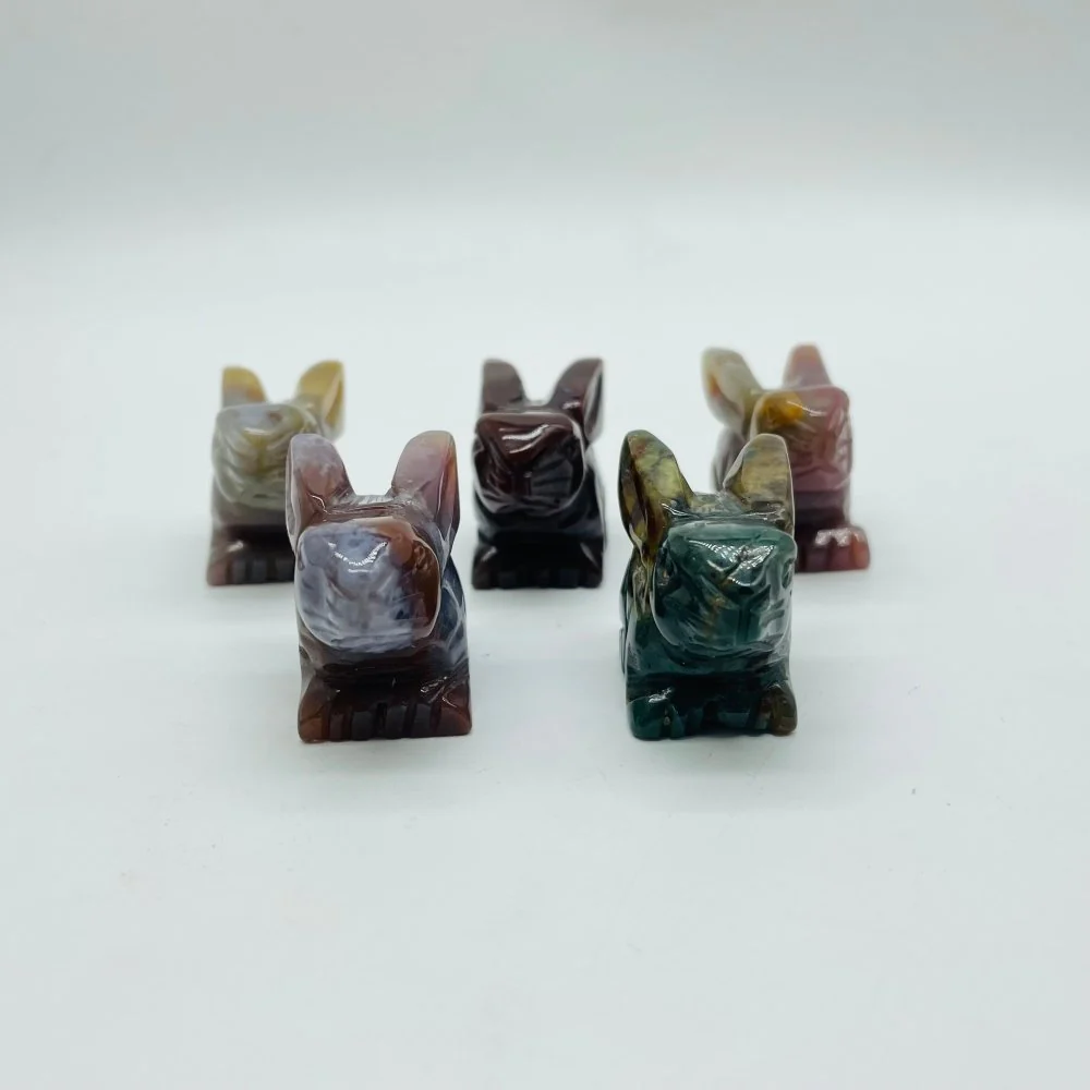Beautiful Ocean Jasper Rabbit Carving Wholesale - Image 3