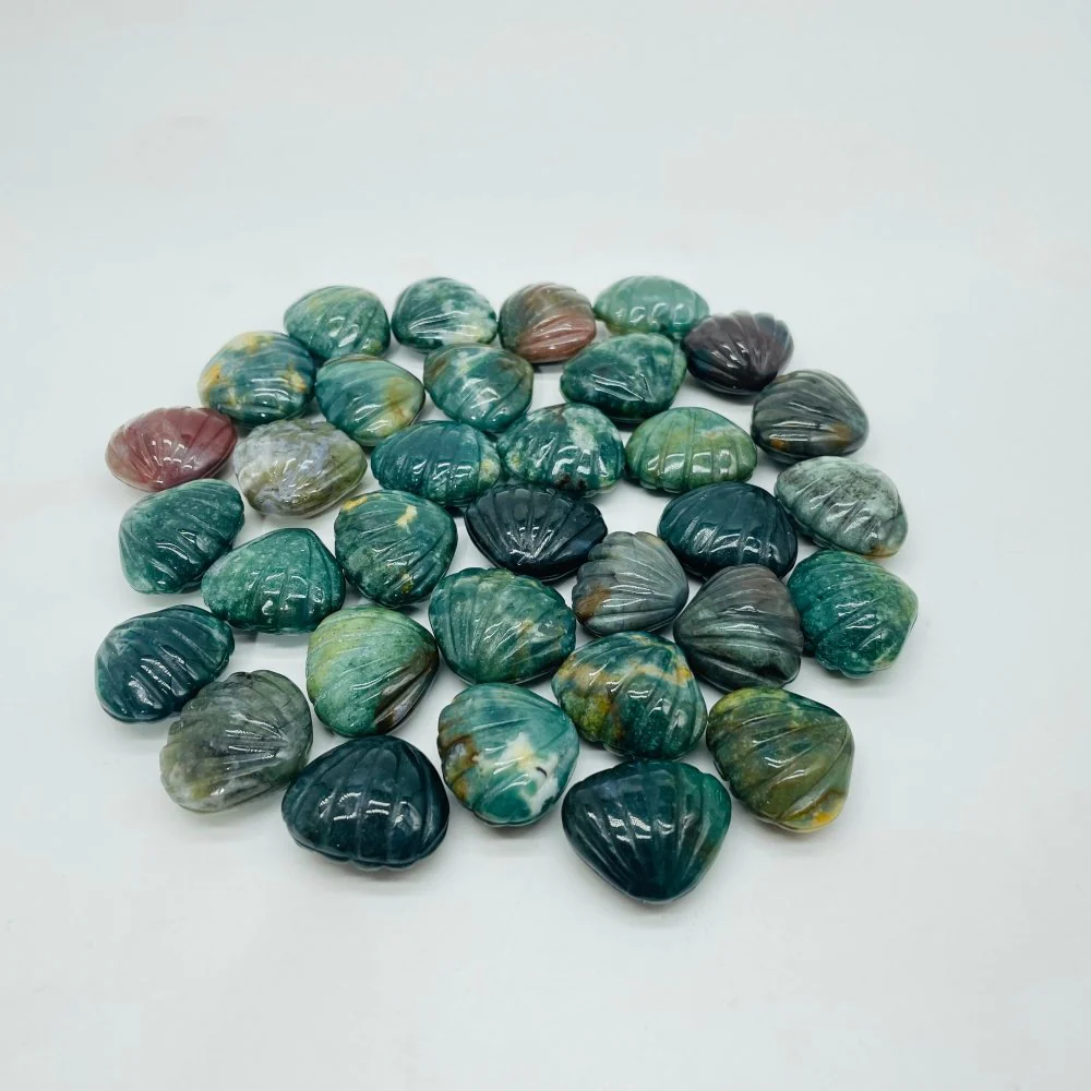 Beautiful Ocean Jasper Shell Carving Wholesale - Image 3